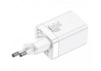 Baseus CCSUPP-E02 Super Si Quick Nabíječka USB + USB-C 30W White Baseus CCSUPP-E02 Super Si Quick Nabíječka USB + USB-C 30W White