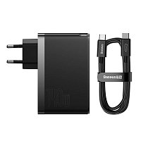Baseus CCGP100201 GaN5 Pro Fast Nabíječka USB + 2xUSB-C 140W Black Baseus CCGP100201 GaN5 Pro Fast Nabíječka USB + 2xUSB-C 140W Black