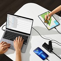 Baseus CCGP100201 GaN5 Pro Fast Nabíječka USB + 2xUSB-C 140W Black Baseus CCGP100201 GaN5 Pro Fast Nabíječka USB + 2xUSB-C 140W Black