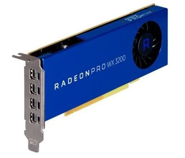 AMD Radeon™ PRO WX 3200 - 4GB GDDR5, 4xmDP