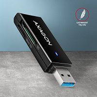 AXAGON CRE-S2N, USB-A 3.2 Gen 1 - SUPERSPEED čtečka karet, 2-slot & lun SD/microSD, podpora UHS-I AXAGON CRE-S2N, USB-A 3.2 Gen 1 - SUPERSPEED čtečka karet, 2-slot & lun SD/microSD, podpora UHS-I