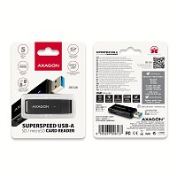 AXAGON CRE-S2N, USB-A 3.2 Gen 1 - SUPERSPEED čtečka karet, 2-slot & lun SD/microSD, podpora UHS-I AXAGON CRE-S2N, USB-A 3.2 Gen 1 - SUPERSPEED čtečka karet, 2-slot & lun SD/microSD, podpora UHS-I