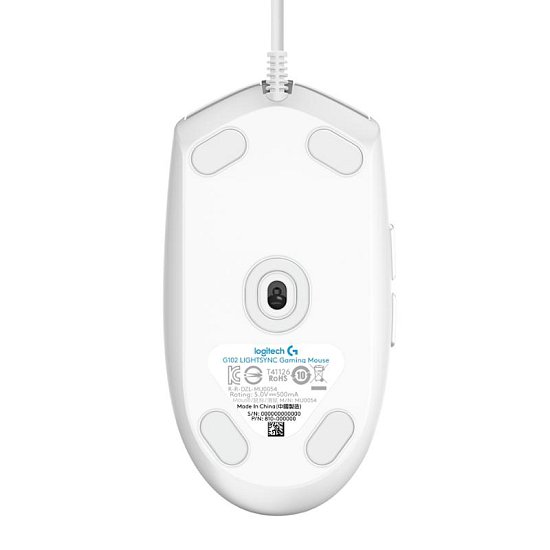 myš Logitech G102 2nd Gen LIGHTSYNC Gaming Mouse - WHITE - USB