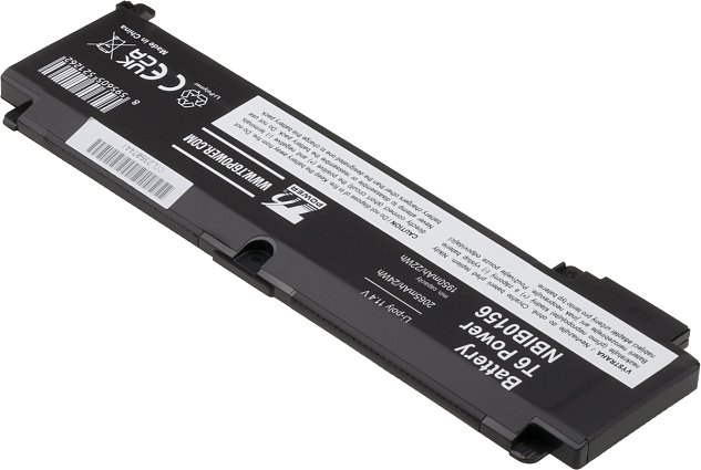 Baterie T6 power Lenovo ThinkPad T460s, T470s, 2065mAh, 24Wh, 3cell, Li-Pol