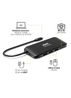 PORT CONNECT Dokovací stanice 8v1 DUAL SCREEN,2xFullHD nebo 1x4K, HDMI, VGA, 3xUSB-A, RJ-45, TF, SD PORT CONNECT Dokovací stanice 8v1 DUAL SCREEN,2xFullHD nebo 1x4K, HDMI, VGA, 3xUSB-A, RJ-45, TF, SD