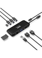PORT CONNECT Dokovací stanice 8v1 DUAL SCREEN,2xFullHD nebo 1x4K, HDMI, VGA, 3xUSB-A, RJ-45, TF, SD PORT CONNECT Dokovací stanice 8v1 DUAL SCREEN,2xFullHD nebo 1x4K, HDMI, VGA, 3xUSB-A, RJ-45, TF, SD