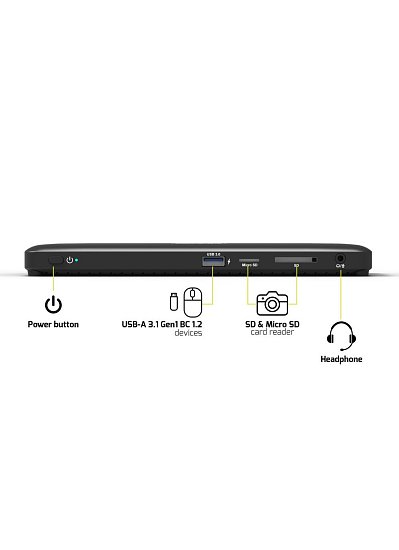 PORT CONNECT Dokovací stanice pro kanceláře, USB-C, 3x4K, černá