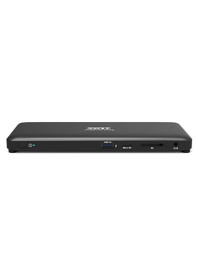 PORT CONNECT Dokovací stanice pro kanceláře, USB-C, 3x4K, černá