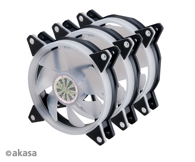 přídavný ventilátor Akasa Vegas AR7 LED 12 cm kit