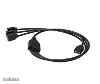 přídavný ventilátor Akasa Vegas AR7 LED 12 cm kit