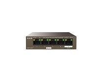 Tenda TEG1105PD PoE PD Gigabit switch, 1x PoE IN, 4x PoE OUT 802.3af, 5x 1 Gb/s, max. 30W, fanless