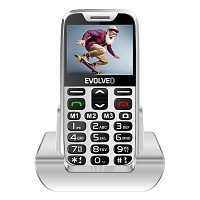 EVOLVEO EasyPhone XR, mobilní telefon pro seniory s nabíjecím stojánkem, bílá EVOLVEO EasyPhone XR, mobilní telefon pro seniory s nabíjecím stojánkem, bílá