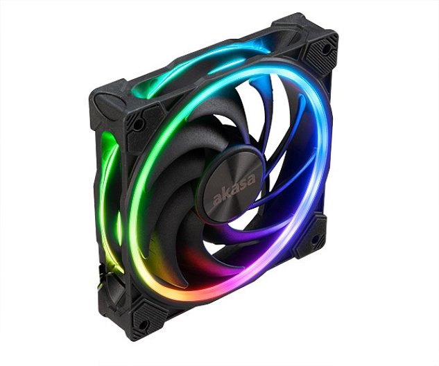 přídavný ventilátor Akasa SOHO AR LED 12 cm RGB
