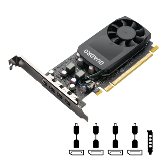 PNY Quadro P1000 V2 4GB (128) 4xmDP