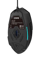 Crono CM647 - optická  herní myš, USB konektor, rozlišení 800/1200/1600 DPI , modré podsvícení