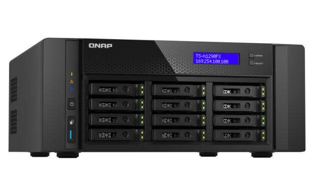 QNAP TS-h1290FX-7302P-128G (AMD EPYC, 128GB ECC RAM, 12x 2,5