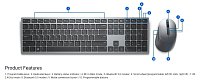 Dell set klávesnice + myš KM7321W bezdrátová CZ/SK Dell set klávesnice + myš KM7321W bezdrátová CZ/SK