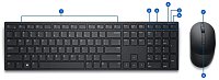 Dell set klávesnice + myš, KM5221W, bezdrátová Hungarian, maďarská