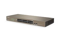 Tenda TEG1024F 24x Gigabit s SFP, 22x RJ45 + 2x SFP / RJ45, Fanless - bez ventilátorů, Rack , 6kV Tenda TEG1024F 24x Gigabit s SFP, 22x RJ45 + 2x SFP / RJ45, Fanless - bez ventilátorů, Rack , 6kV