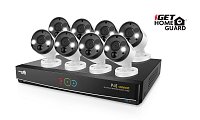 iGET HGNVK164908 - Kamerový UltraHD 4K PoE set, 16CH NVR + 8x IP 4K kamera, zvuk, SMART W/M/Andr/iOS