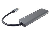 PremiumCord USB-C na HDMI + USB3.0 + 2x USB2.0 + PD(power delivery) adaptér PremiumCord USB-C na HDMI + USB3.0 + 2x USB2.0 + PD(power delivery) adaptér