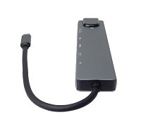 PremiumCord USB-C na HDMI + USB3.0 + USB2.0 + PD + SD/TF + RJ45 adaptér PremiumCord USB-C na HDMI + USB3.0 + USB2.0 + PD + SD/TF + RJ45 adaptér