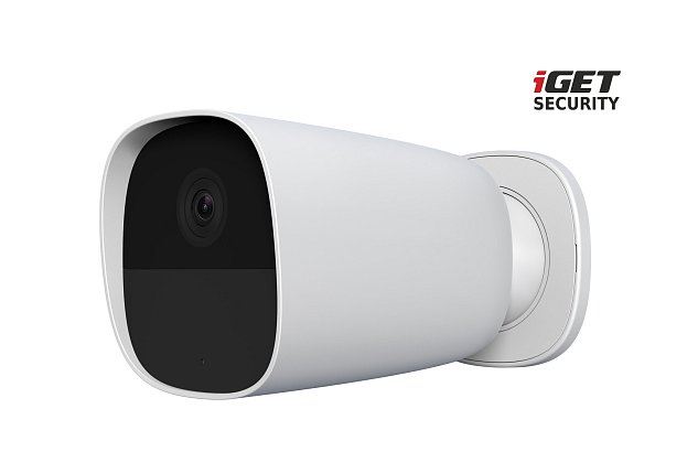 iGET SECURITY EP26 White - WiFi bateriová FullHD kamera, IP65, samostatná i pro alarm M5-4G a M4, CZ