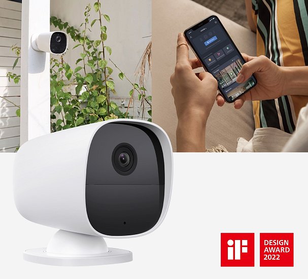 iGET SECURITY EP26 White - WiFi bateriová FullHD kamera, IP65, samostatná i pro alarm M5-4G a M4, CZ