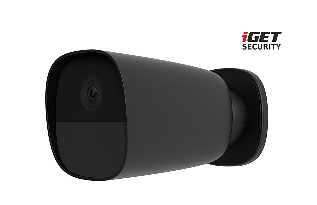 iGET SECURITY EP26 Black - WiFi bateriová FullHD kamera, IP65, samostatná i pro alarm M5-4G a M4, CZ