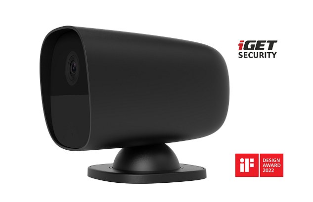 iGET SECURITY EP26 Black - WiFi bateriová FullHD kamera, IP65, samostatná i pro alarm M5-4G a M4, CZ