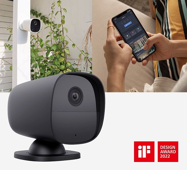 iGET SECURITY EP26 Black - WiFi bateriová FullHD kamera, IP65, samostatná i pro alarm M5-4G a M4, CZ