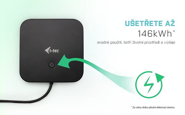 i-tec USB-C HDMI DP Docking Station with Power Delivery 100 W + i-tec Universal Charger 112W