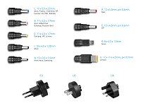 AVACOM QuickTIP 45W - univerzální adaptér pro notebooky + 9 konektorů
