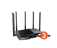 Tenda TX27 Pro AXE5700 WiFi6E Router, 1x GWAN, 3x GLAN, IPv6, BSS Color, VPN server, WPA3,CZ app