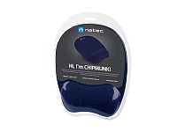 Podložka pod myš ergonomická Natec CHIPMUNK, paměťová pěna, Navy modrá, 230x200 mm Podložka pod myš ergonomická Natec CHIPMUNK, paměťová pěna, Navy modrá, 230x200 mm