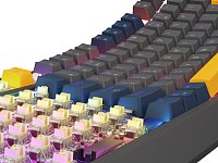 GENESIS herní klávesnice THOR 230/TKL/RGB/Outemu Panda/Drátová USB/US layout/Naval Blue Negative GENESIS herní klávesnice THOR 230/TKL/RGB/Outemu Panda/Drátová USB/US layout/Naval Blue Negative