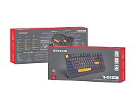 GENESIS herní klávesnice THOR 230/TKL/RGB/Outemu Panda/Drátová USB/US layout/Naval Blue Negative GENESIS herní klávesnice THOR 230/TKL/RGB/Outemu Panda/Drátová USB/US layout/Naval Blue Negative