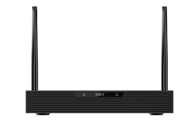 iGET HOME NVR N4C4 - CCTV bezdrátový Wi-Fi set FullHD 1080p, 4CH NVR + 4x kamera 1080p se zvukem