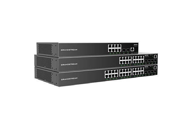 Grandstream GWN7801P Managed Network PoE Switch 8 1Gbps portů s PoE, 2 SFP porty