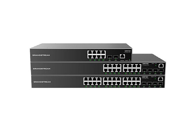 Grandstream GWN7801P Managed Network PoE Switch 8 1Gbps portů s PoE, 2 SFP porty