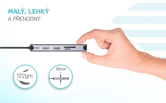 i-tec USB 3.0/USB-C/TB3 3x Display Metal Nano Dock with LAN, PD 100W