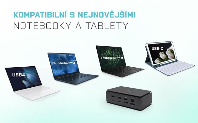i-tec USB4 Metal Docking station Dual 4K HDMI DP, PD 80W + zdroj 112W