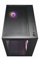 FSP/Fortron ATX Midi Tower CMT380A Black; 3xA.RGB