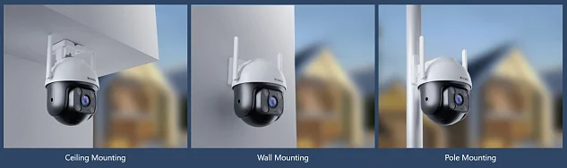 Tenda CH3-WCA - Venkovní otočná IP65 Wi-Fi FullHD kamera, noční LED, audio, detekce pohybu, CZ app