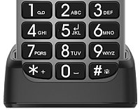 EVOLVEO EasyPhone FL, mobilní telefon pro seniory s nabíjecím stojánkem, stříbrná EVOLVEO EasyPhone FL, mobilní telefon pro seniory s nabíjecím stojánkem, stříbrná