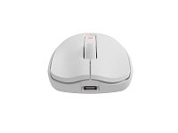 Genesis herní myš ZIRCON 500/Herní/Optická/10 000DPI/Bezdrátová USB + Bluetooth/Bílá