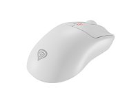 Genesis herní myš ZIRCON 500/Herní/Optická/10 000DPI/Bezdrátová USB + Bluetooth/Bílá