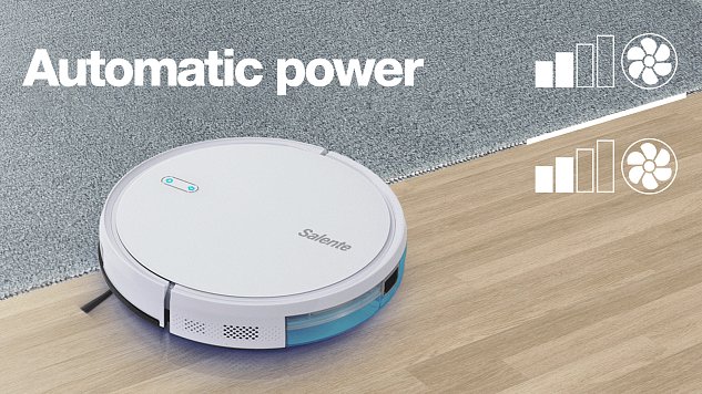Salente G4, robotický vysavač, stírání vodou, UVC sterilizace, bílý