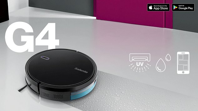 SALENTE G4, robotický vysavač (stírání vodou a UVC sterilizace)