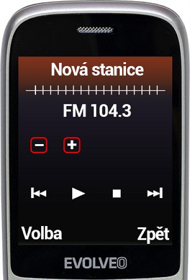 EVOLVEO EasyPhone FS, vyklápěcí mobilní telefon 2.8